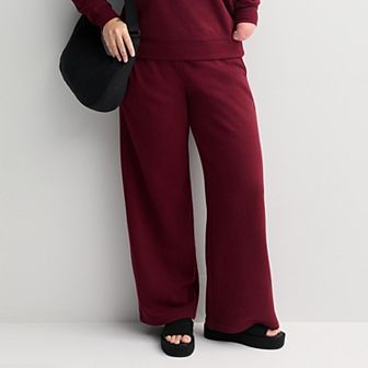 Women's Sonoma Goods For Life® Adaptive Fleece Wide Leg Pants