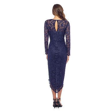 Women's Marina V-Neck Split Front Lace Gown