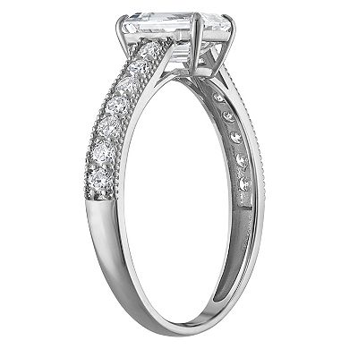 NaturaLux™ 14k Gold 1 1/3 Carat T.W. Lab-Created Diamond Emerald Cut Engagement Ring