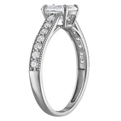 NaturaLux™ 14k Gold 1 1/3 Carat T.W. Lab-Created Diamond Pear Engagement Ring