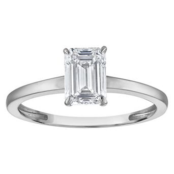 NaturaLux™ 14k Gold 1 Carat T.W. Lab Diamond Cut Solitaire Ring