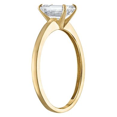 NaturaLux™ 14k Gold 1 Carat T.W. Lab Diamond Cut Solitaire Ring