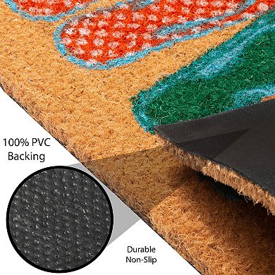 Storm Stopper Coir Peace Love & Flip Flops Doormat