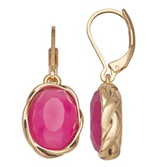 Napier Gold Tone Berry Sweet Drop Earrings