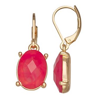 Napier Gold Tone Berry Sweet Drop Earrings