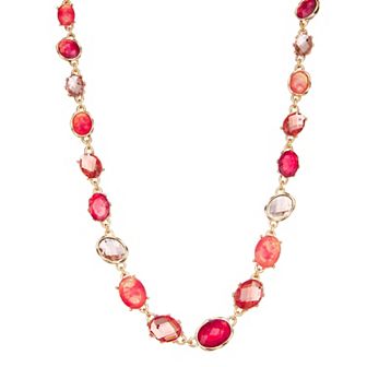 Napier Gold Tone Berry Sweet Collar Necklace