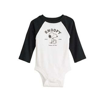 Baby Jumping Beans® Peanuts Snoopy Long Sleeve Raglan Bodysuit