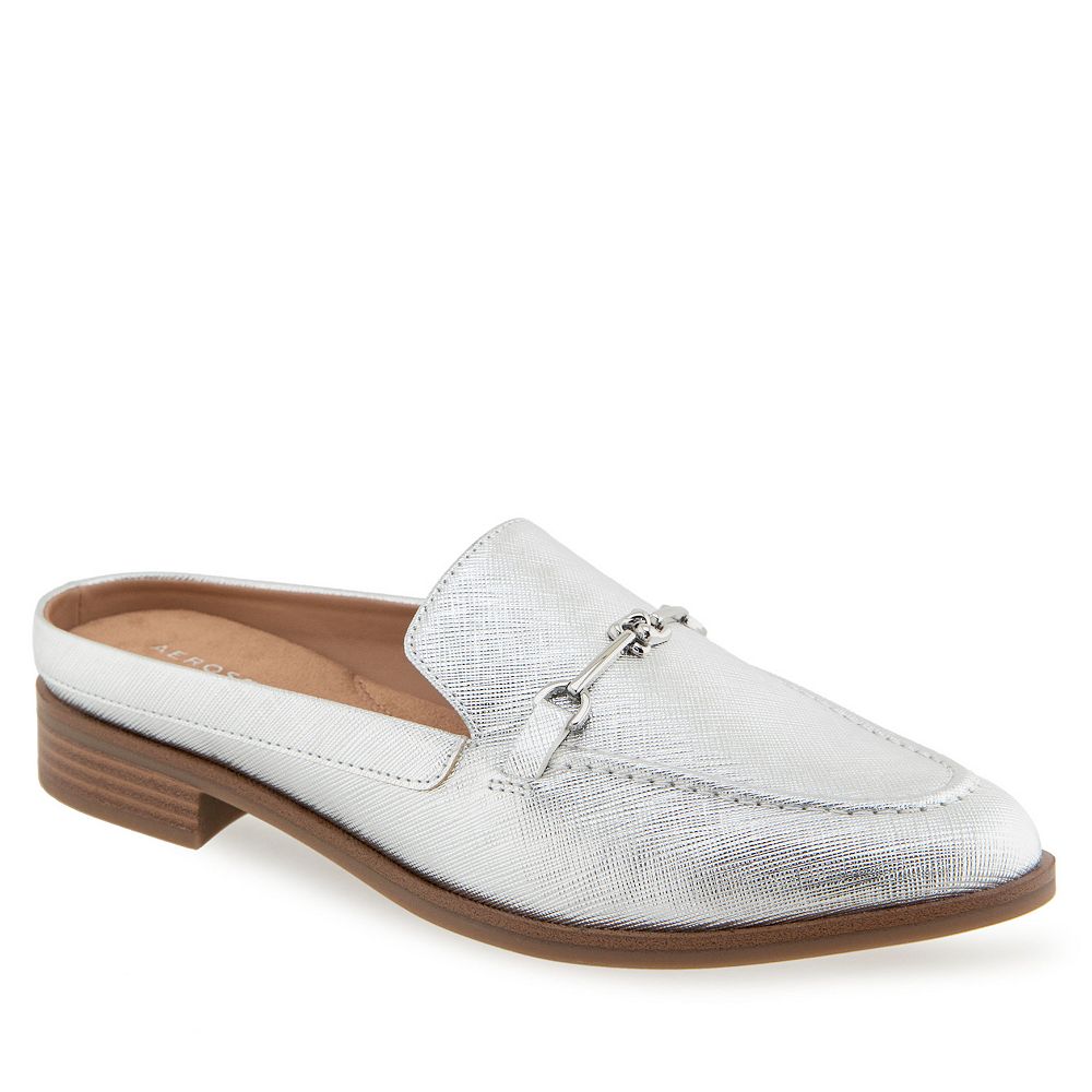 Aerosoles Women's Look Out Mule – Slip-On Flat With Almond Toe & Heel Rest Technology