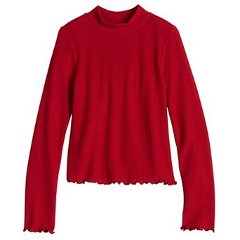 Girls 6-20 SO® Cozy Mock Neck Top in Regular & Plus Size