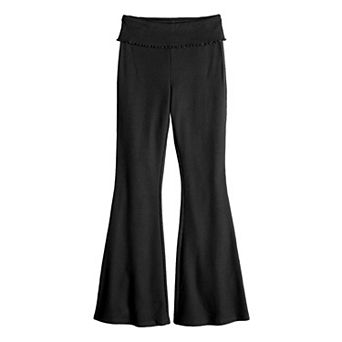 Girls 6-20 SO® Foldover Flare Leggings in Regular & Plus Size