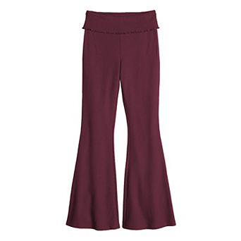 Girls 6-20 SO® Foldover Flare Leggings in Regular & Plus Size