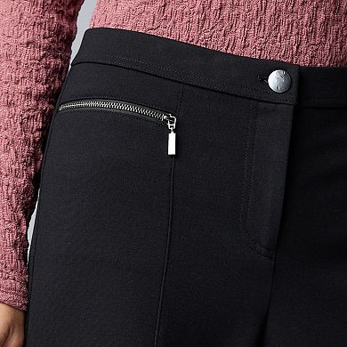 Women's Simply Vera Vera Wang Mid-Rise Slim Ponte Pants