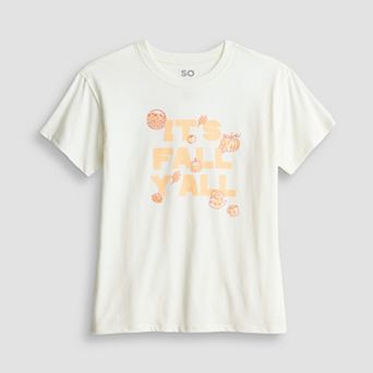 Girls 6-20 SO® Halloween Oversized Graphic Tee in Regular & Plus Size
