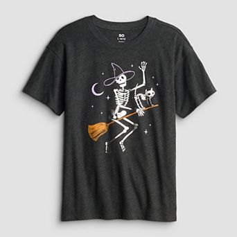 Girls 6-20 SO® Halloween Oversized Graphic Tee in Regular & Plus Size