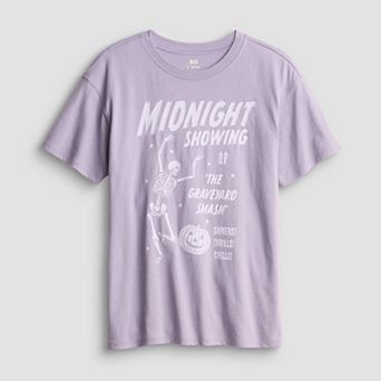 Girls 6-20 SO® Halloween Oversized Graphic Tee in Regular & Plus Size