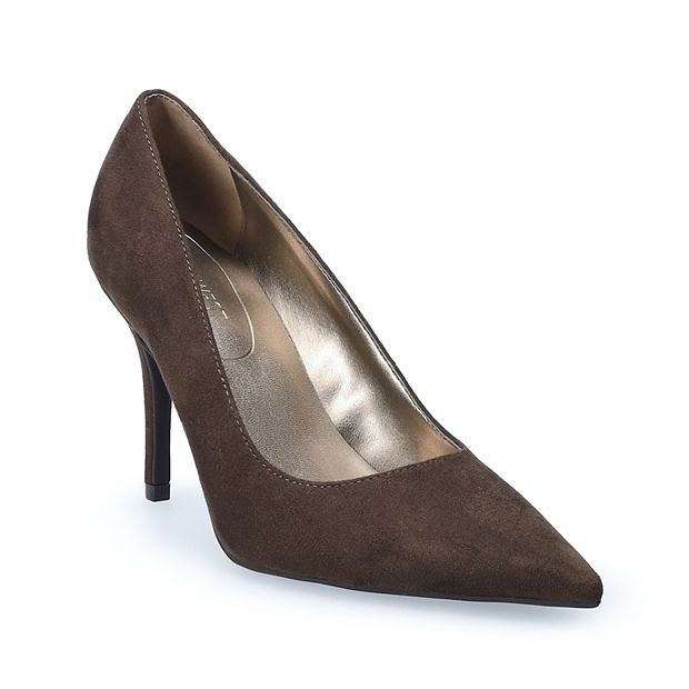 womens brown dress pumps Marion Parke | Classic Pump 85 | Chocolate Suede | 39|Brown main image 0
