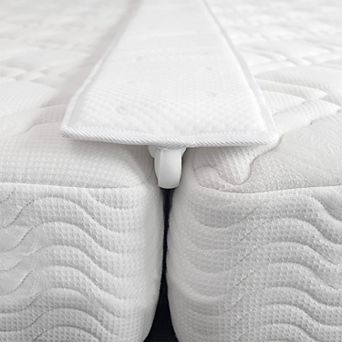 Continental Sleep, 74.8” Bed Bridge Pad, Twin to King Bed Converter, White