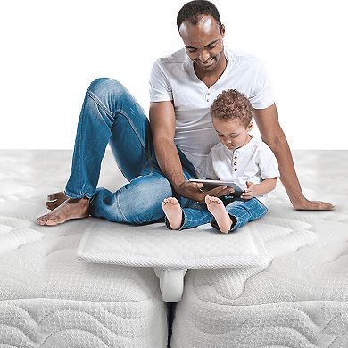 Continental Sleep, 74.8” Bed Bridge Pad, Twin to King Bed Converter, White