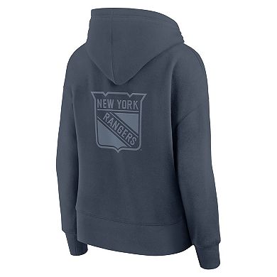 Women's Fanatics Blue New York Rangers Elements Future Ground Subtle Tonal Pullover Hoodie