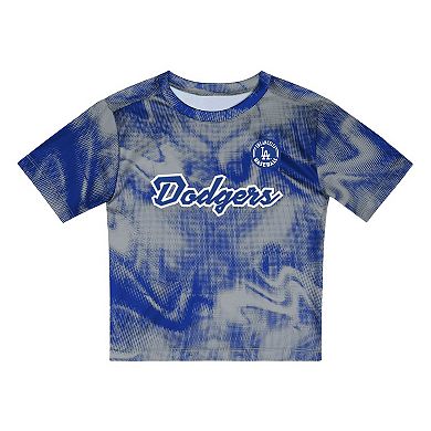 Toddler Gray/Royal Los Angeles Dodgers Pinch Hitter Infielder T-Shirt & Shorts Set