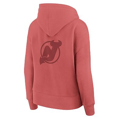 Women's Fanatics Red New Jersey Devils Elements Future Ground Subtle Tonal Pullover Hoodie