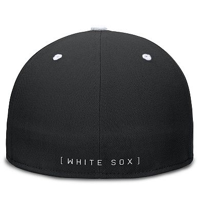 Men's Nike Black/White Chicago White Sox True Primetime Two-Tone Performance Fitted Hat