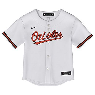 Toddler Nike Adley Rutschman White Baltimore Orioles Replica 2.0 Player Jersey