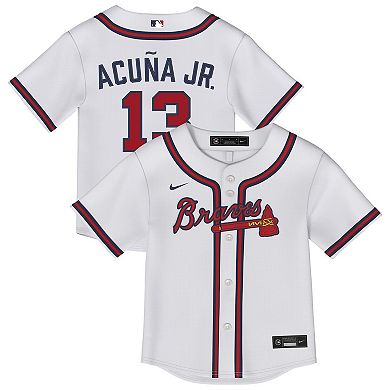 Toddler Nike Ronald Acu̱a Jr. White Atlanta Braves Replica 2.0 Player Jersey