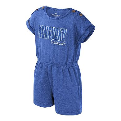 Girls Toddler Colosseum Heather Royal Kentucky Wildcats Cinder Romper