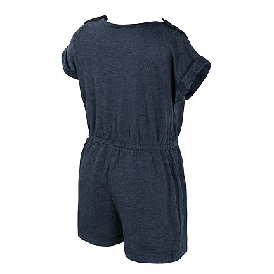 Girls Toddler Colosseum Navy West Virginia Mountaineers Cinder Romper