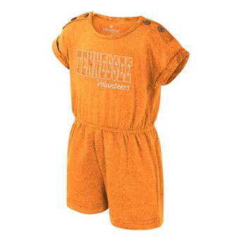 Girls Toddler Colosseum Tennessee Orange Tennessee Volunteers Cinder Romper