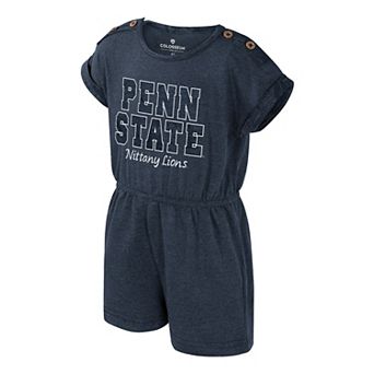 Girls Toddler Colosseum Navy Penn State Nittany Lions Cinder Romper