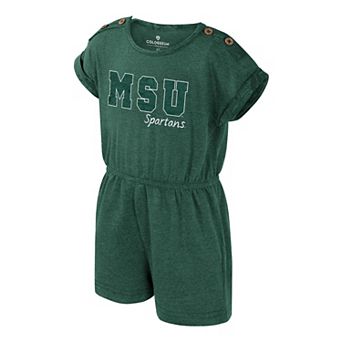 Girls Toddler Colosseum Green Michigan State Spartans Cinder Romper