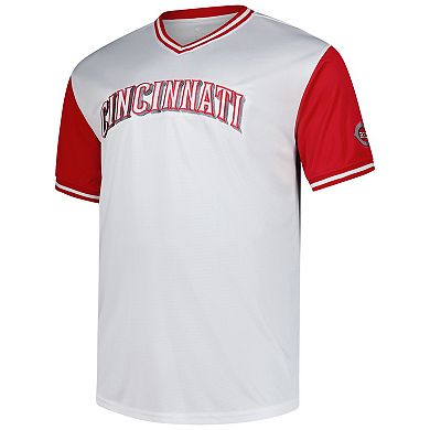 Men's Profile Elly De La Cruz White Cincinnati Reds Big & Tall Birdeye T-Shirt