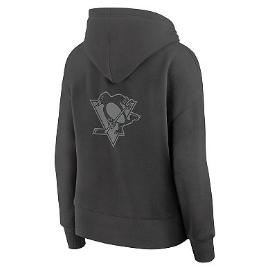 Women's Fanatics Charcoal Pittsburgh Penguins Elements Future Ground Subtle Tonal Pullover Hoodie