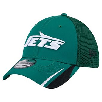 Men's New Era Green New York Jets Game Day Linear 39THIRTY Flex Hat