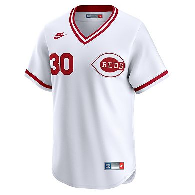 Men's Nike Ken Griffey White Cincinnati Reds Throwback Cooperstown Collection Limited Jersey
