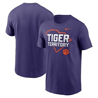 Men's Nike Purple Clemson Tigers Campus Local T-Shirt