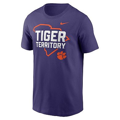 Men's Nike Purple Clemson Tigers Campus Local T-Shirt