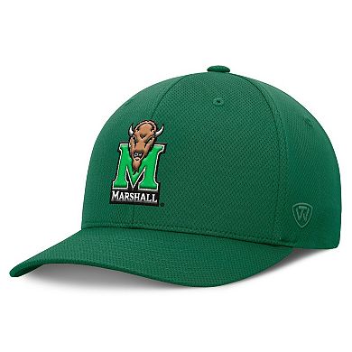Men's Top of the World Kelly Green Marshall Thundering Herd Reflex Flex Hat