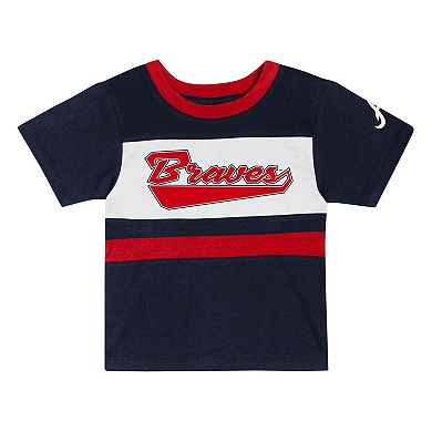 Toddler Navy Atlanta Braves Bonus Ball T-Shirt & Shorts Set