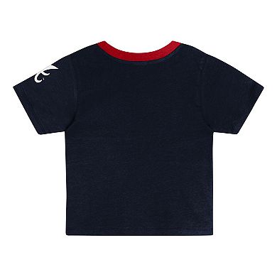 Toddler Navy Atlanta Braves Bonus Ball T-Shirt & Shorts Set