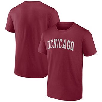 Men's Maroon UChicago Maroons Arched Wordmark T-Shirt
