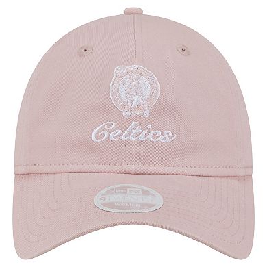 Women's New Era Pink Boston Celtics Gameday Preppy 9TWENTY Adjustable Hat