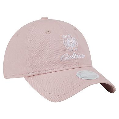 Women's New Era Pink Boston Celtics Gameday Preppy 9TWENTY Adjustable Hat