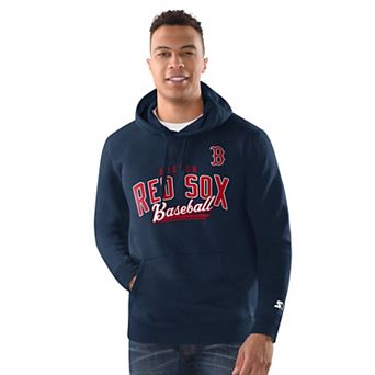 Men's Starter Navy Boston Red Sox Classic Pullover Hoodie
