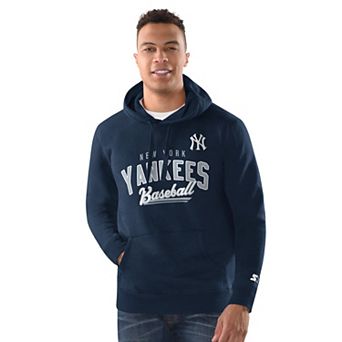 Men's Starter Navy New York Yankees Classic Pullover Hoodie