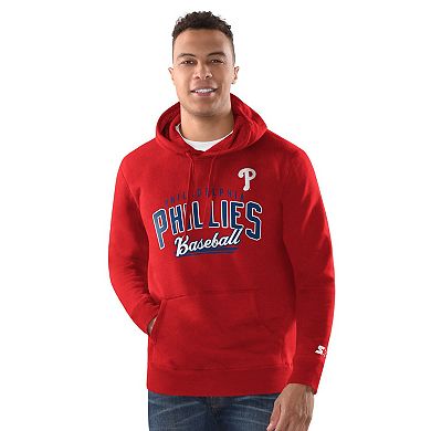 Men's Starter Red Philadelphia Phillies Classic Pullover Hoodie