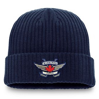 Men's Fanatics Navy Winnipeg Jets Component Cuffed Knit Hat
