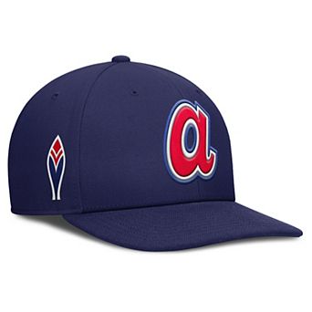 Men's Nike Navy Atlanta Braves Pro Performance Snapback Hat